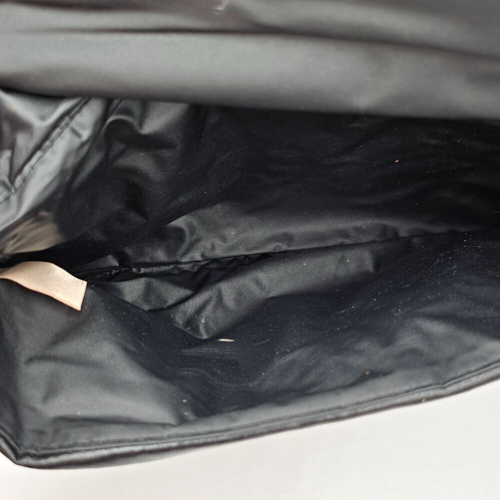 Vintage Pacific Connections Black Vegan Leather Clutch Bag w/ Bow Accent - Picture 4 of 11